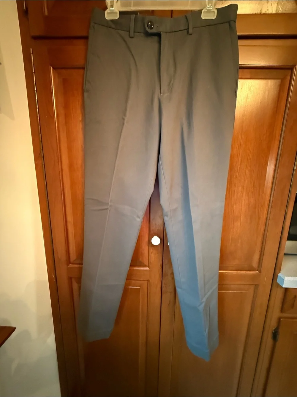 Banana Republic Men's Flat-Front Dress Pants in Slate Gray 30x32 NWT